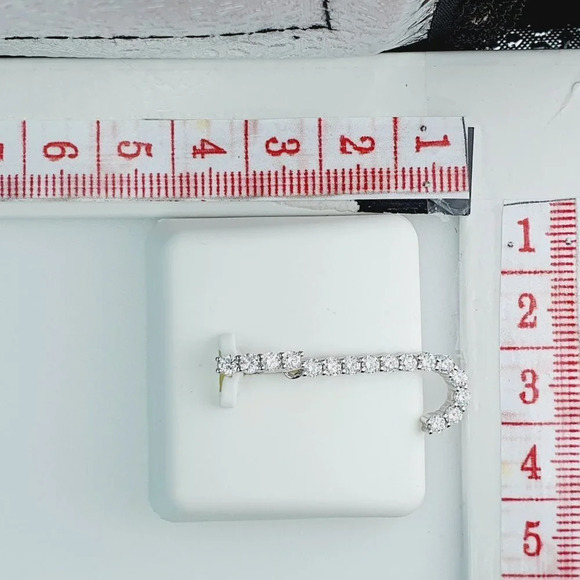 "925 Sterling Silver Cubic Zirconia Initial Pendant, UU1P6A6176 - Picture 10 of 10